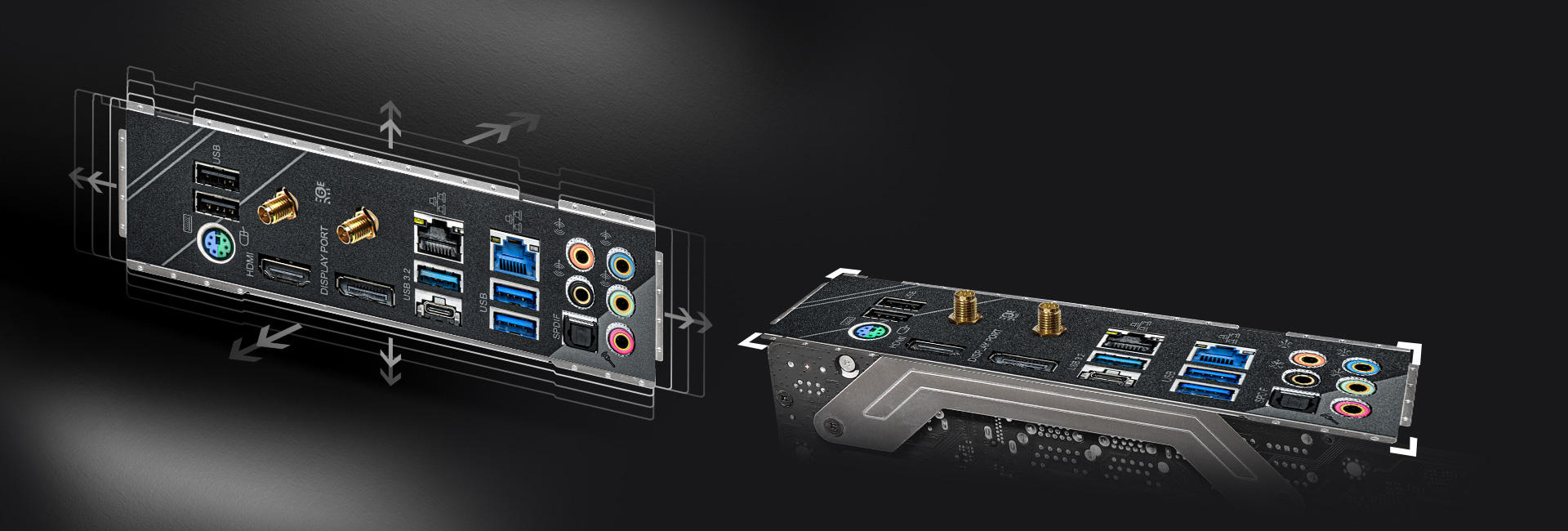 Flexible Integrated I/O Shield